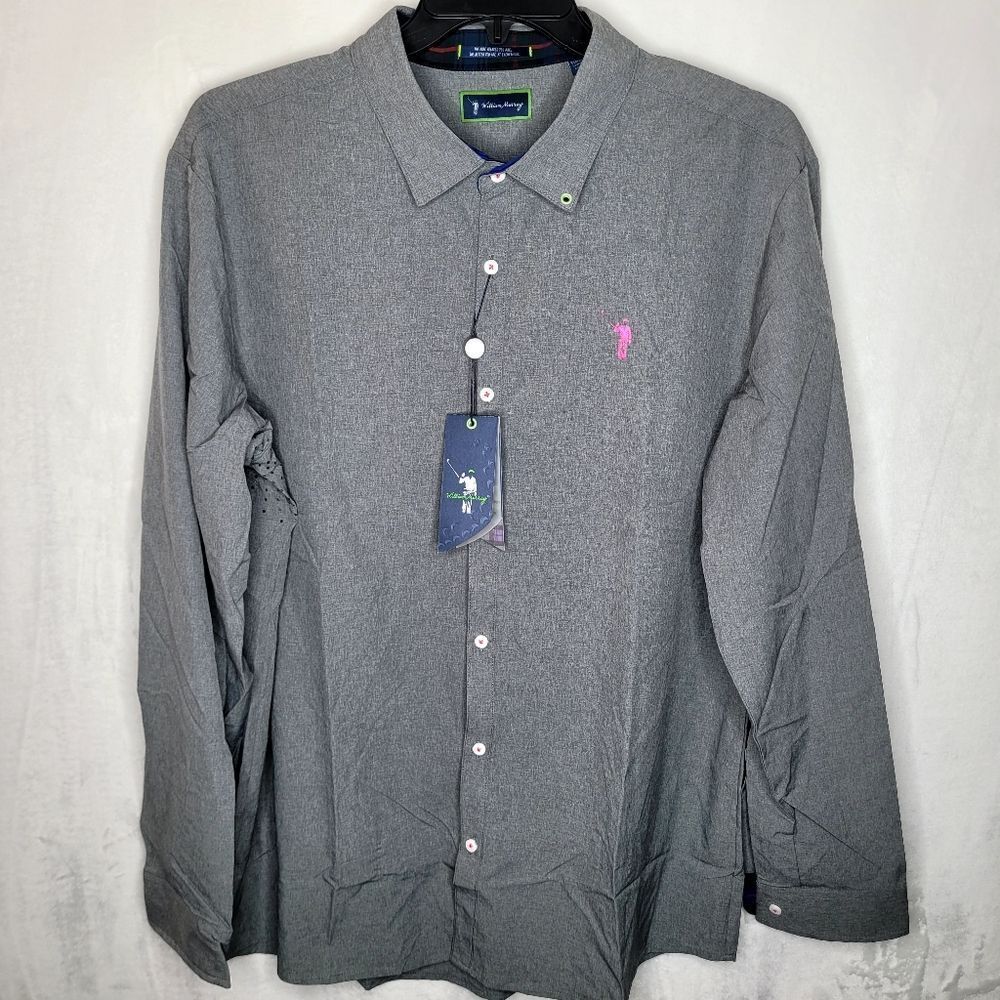William Murray Stretch Golf Button Down Shirt Size XL